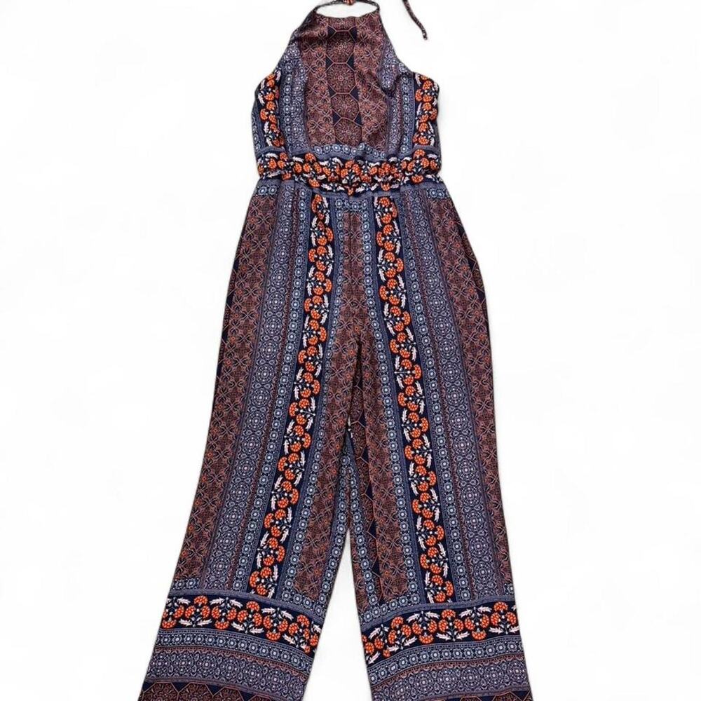 Vintage multicoloured boho jumpsuit with